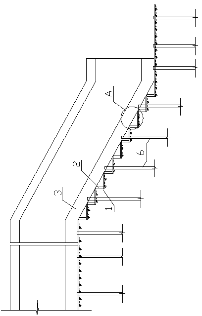 Construction method for controlling sliding of slope section of underground pipeline