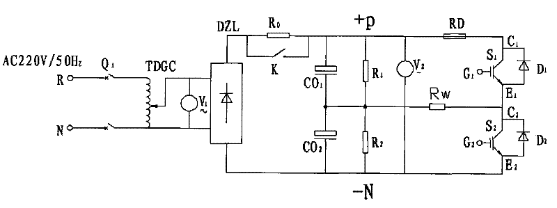 Detecting device for detecting IGBT