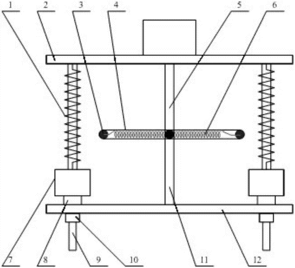 A scissor type quasi-zero stiffness vibration isolator and its working method