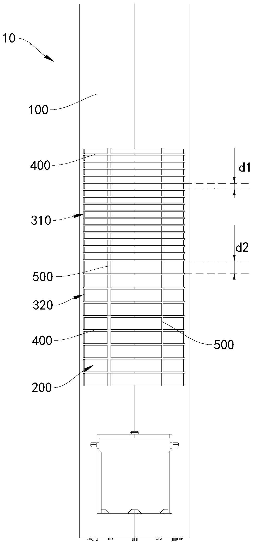 Grid structure and air conditioner