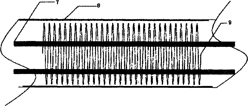 Elastically-supported flexible trawling selection device