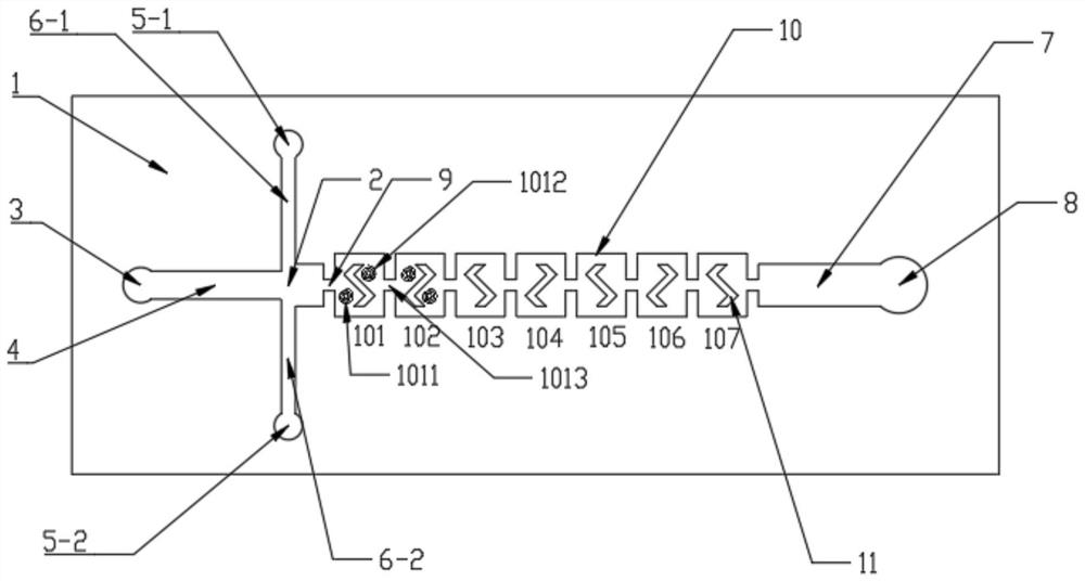 A passive micro-mixer for chemiluminescent detection and method of use thereof