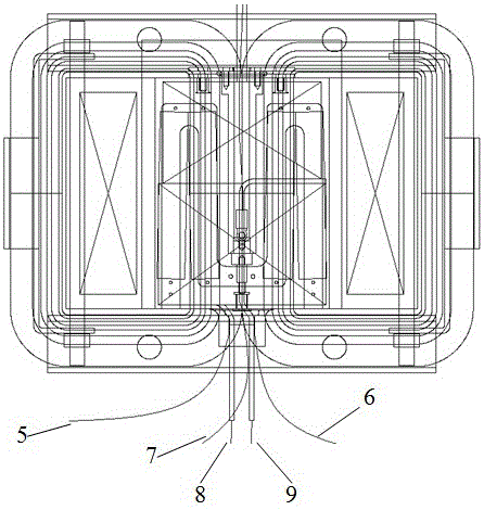 Power frequency epoxide filling and sealing transformer used for electrostatic oil smoke removing device