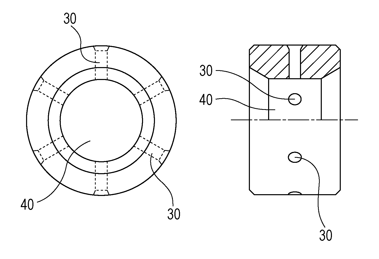 Low-vibration floating metal bearing