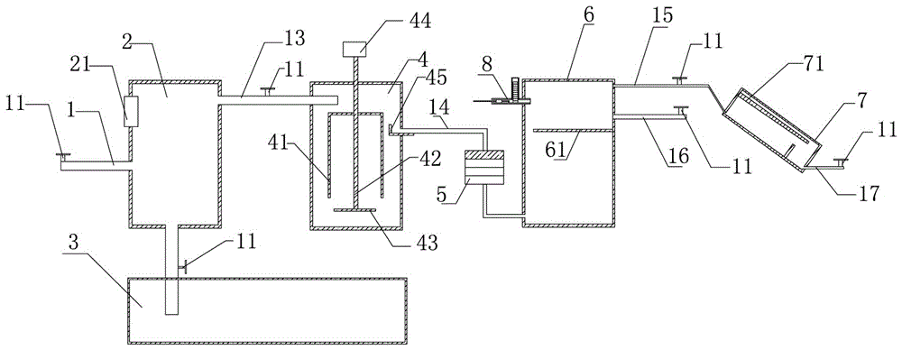 Simple land pollution treatment device