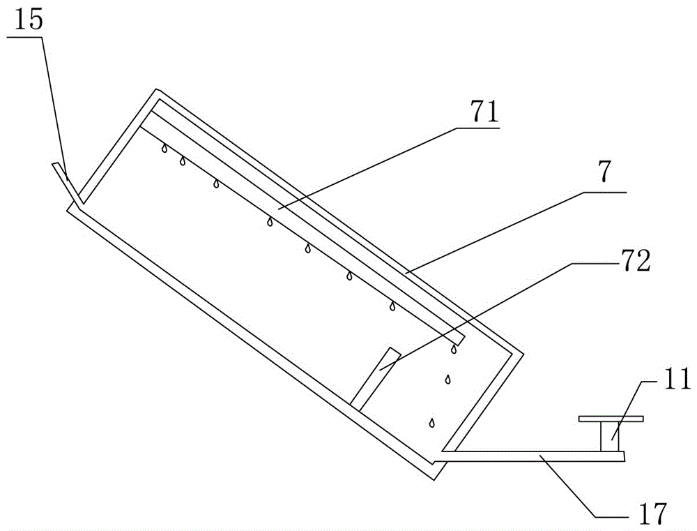 Simple land pollution treatment device