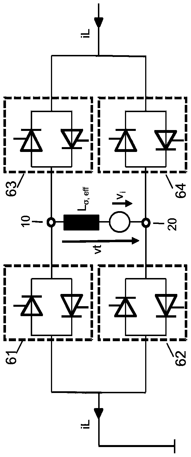 Method for controlling a switch module based on thyristor switching elements