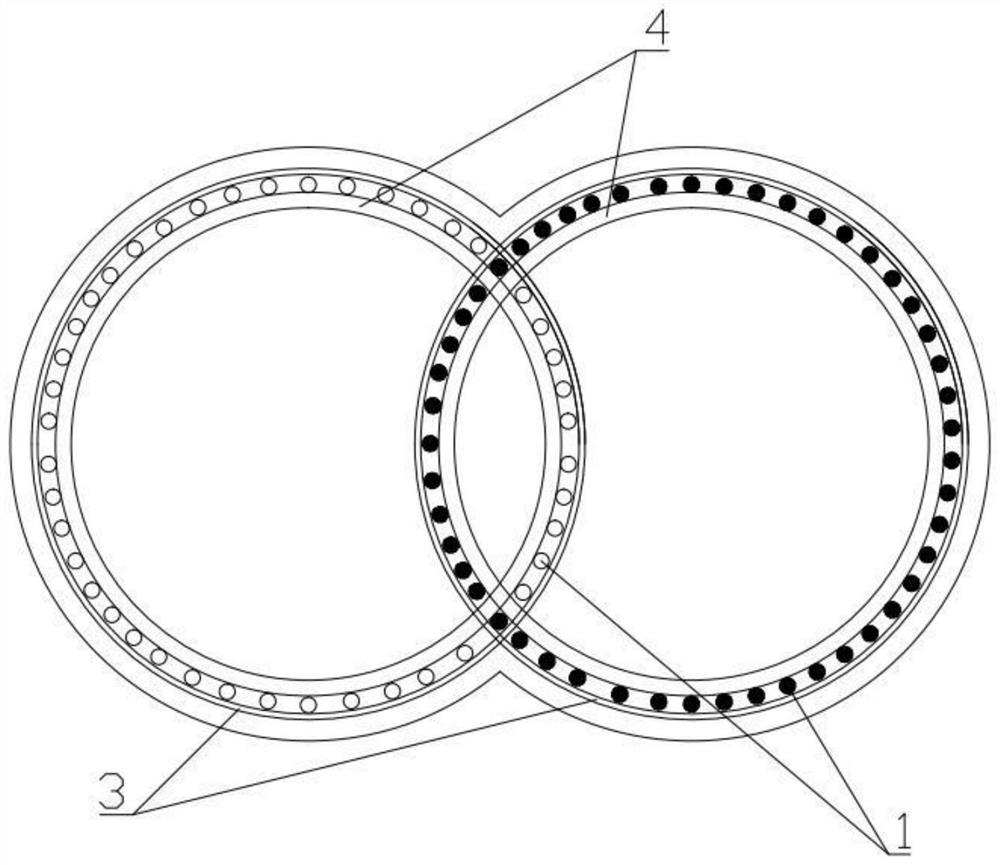 BIM (Building Information Modeling)-based tree-shaped column node steel bar arrangement structure and construction method