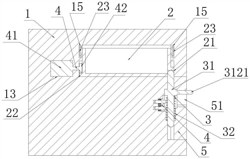 Self-locking temporary storage device for sample sampling of clinical laboratory