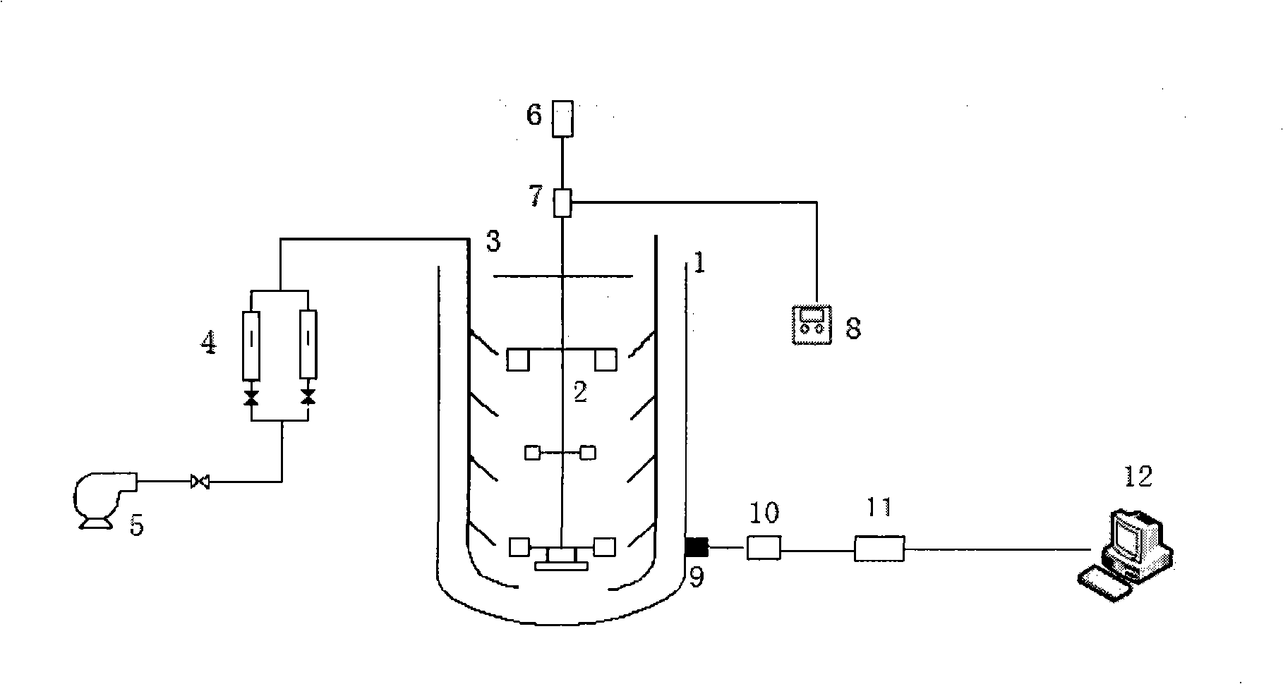 Method for detecting rotate speed of flooding point of mixing kettle