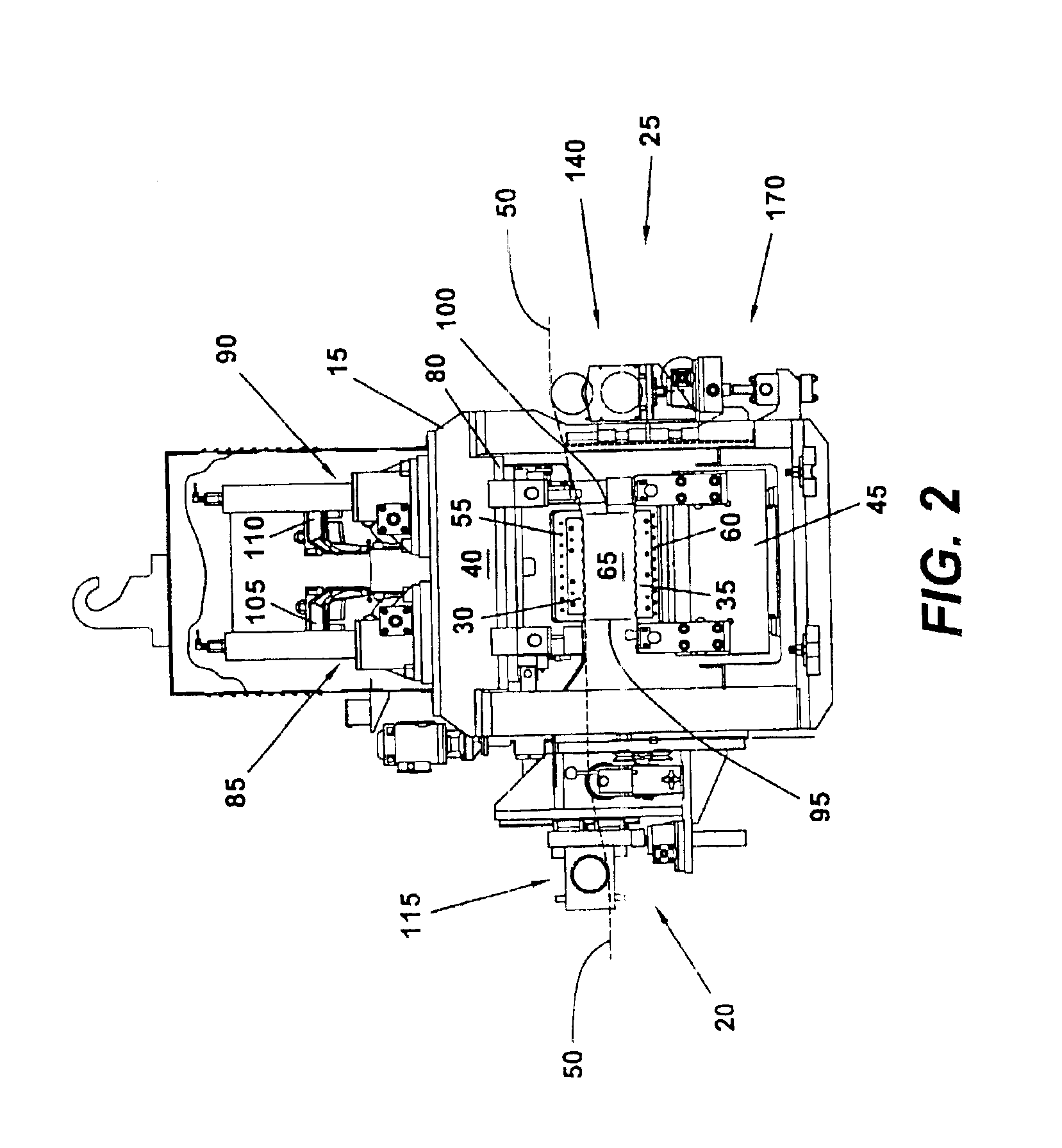 Integrated actuator assembly for pivot style multi-roll leveler