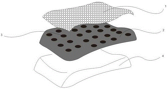 Health-care pillow with effects of clearing blood, reducing lipid and keeping health