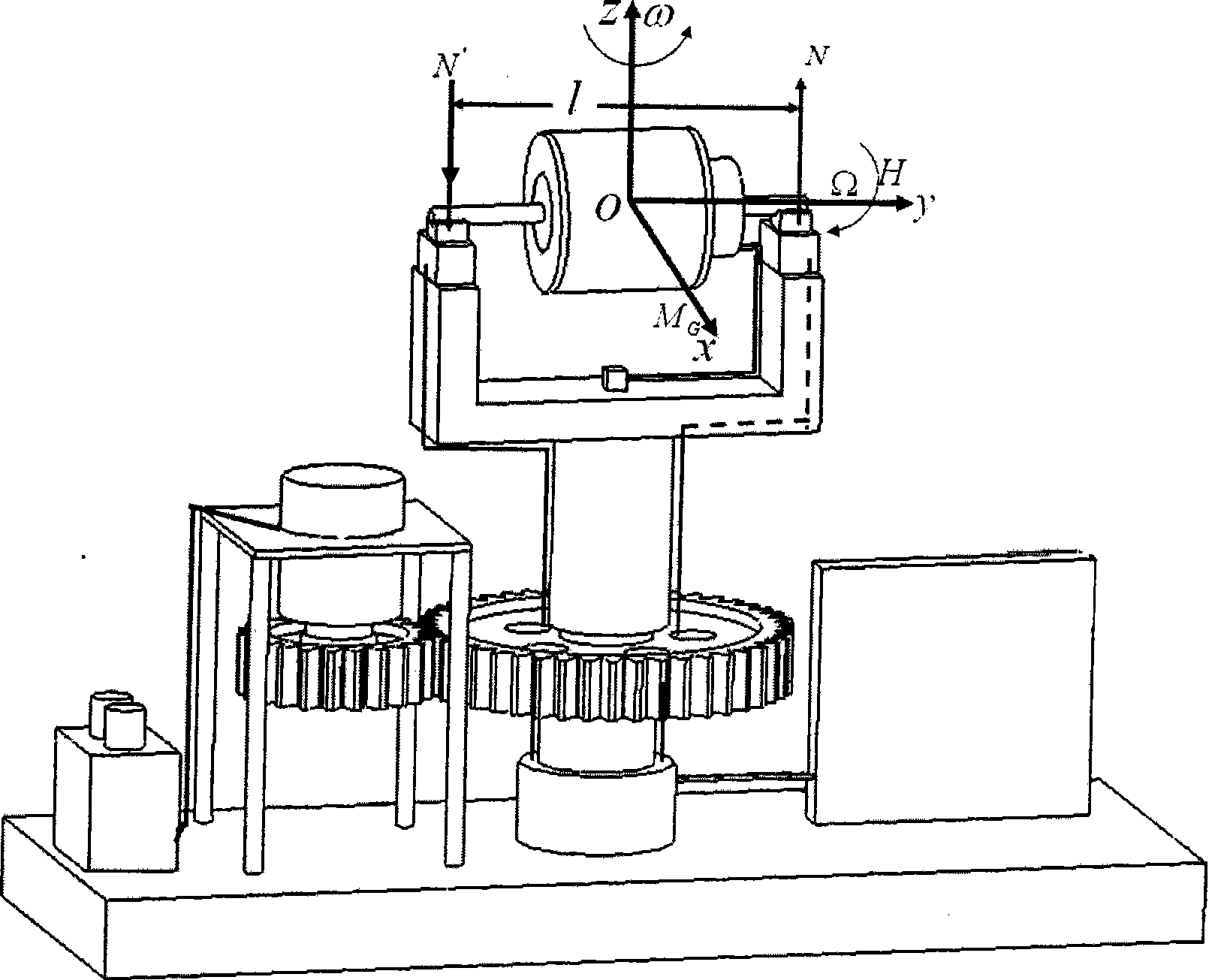 Apparatus and method for measuring gyro moment