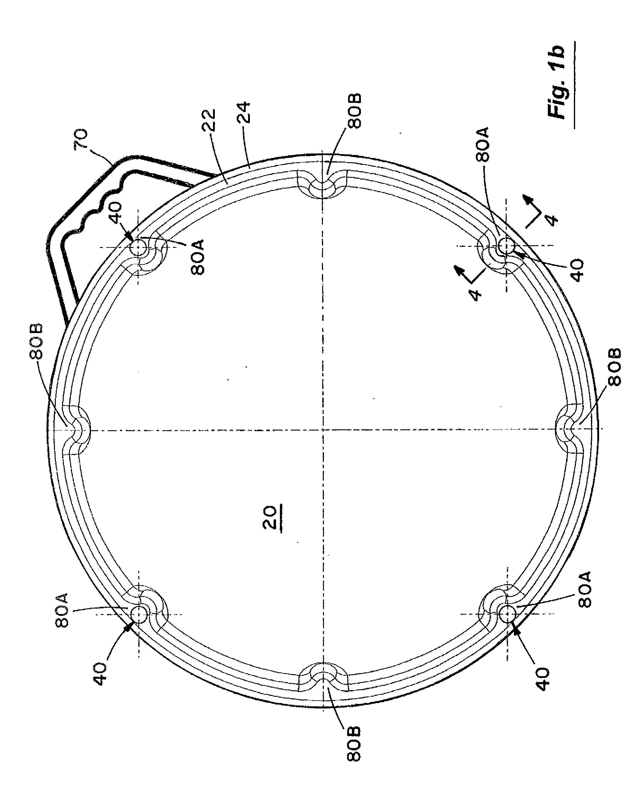 Apparatus and method for quickly releasing a dome in a domed satellite antenna