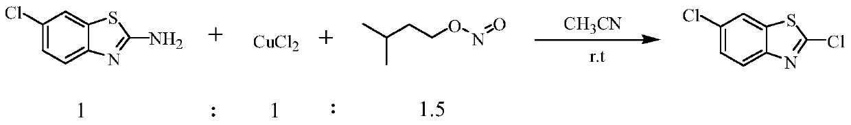 Preparation method of 2,6'-dichlorobenzothiazole