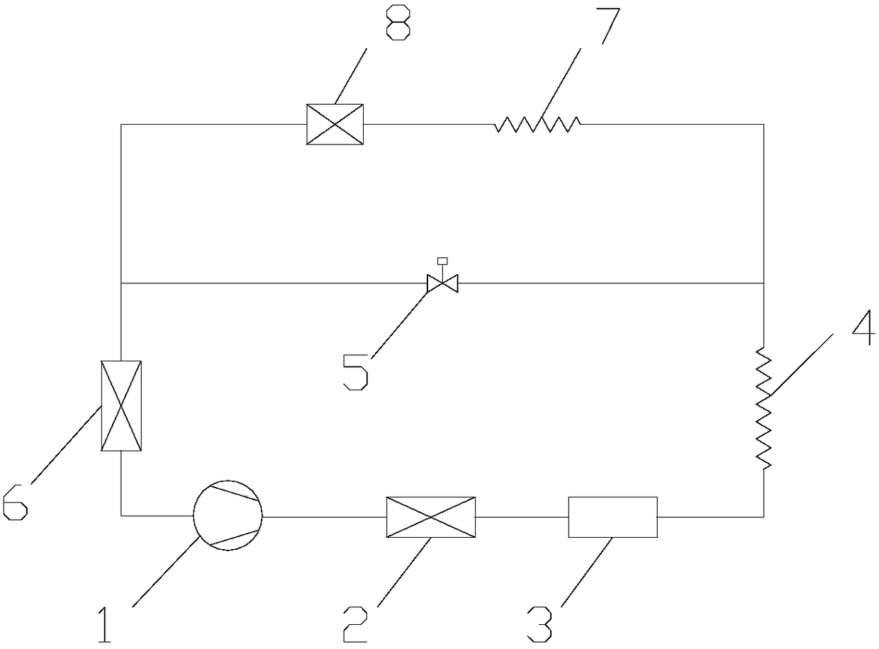 A device and method for reducing evaporator frosting