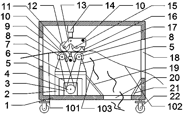 Cable striping device