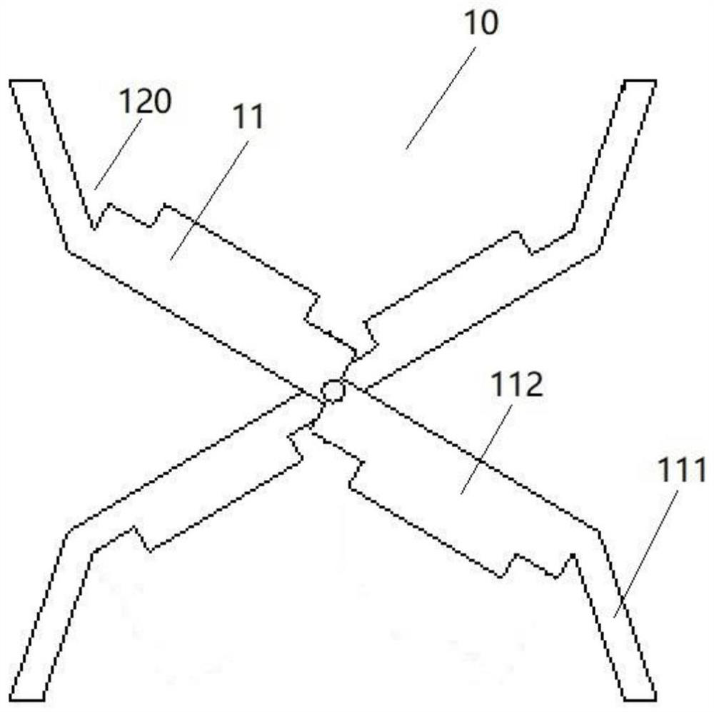 Telescopic energy dissipation vehicle impact buffer structure and buffer device