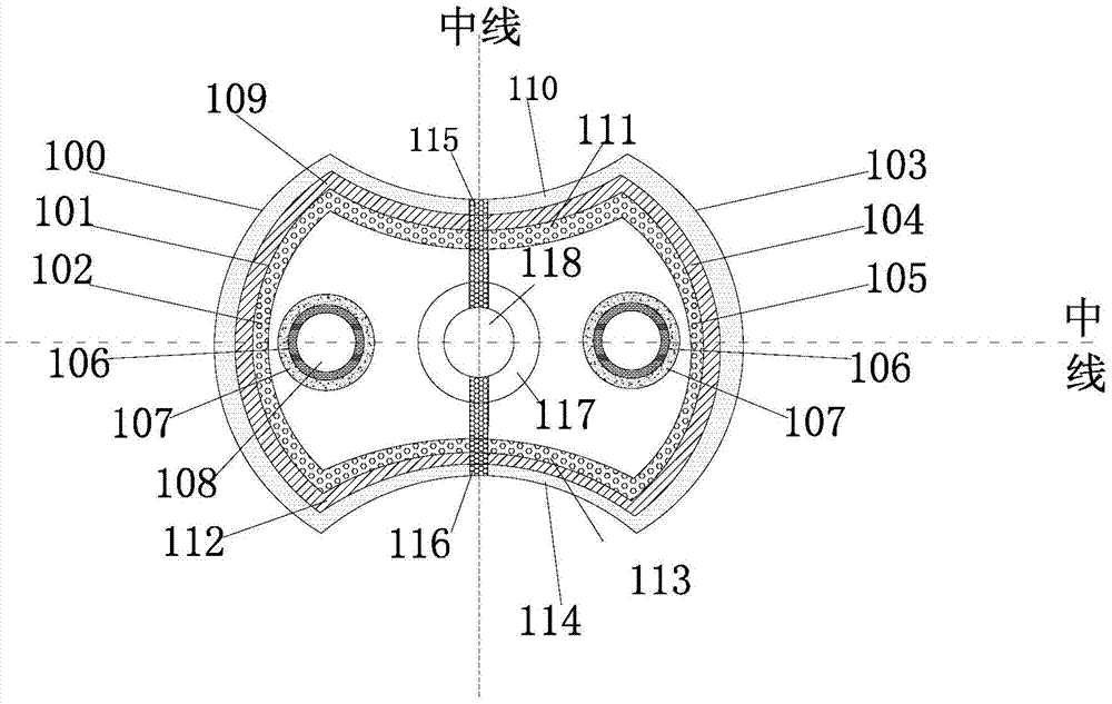 A device and method for monitoring leakage of hydraulic structures