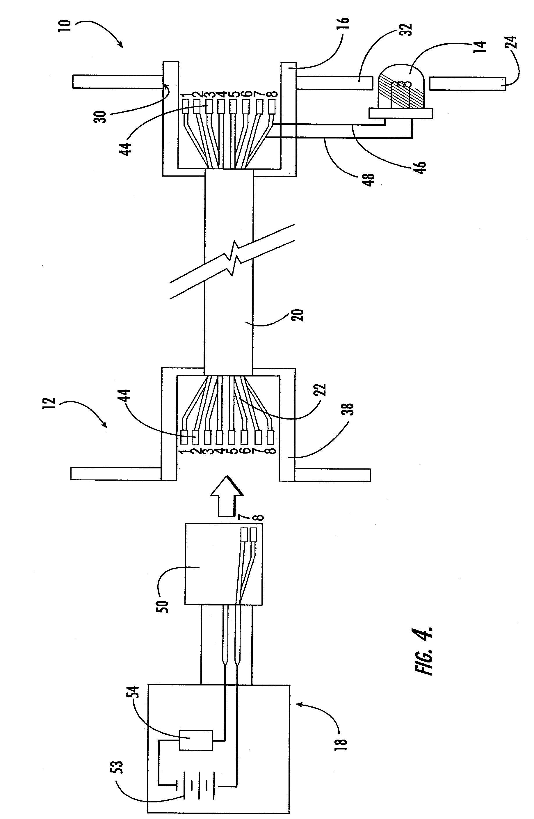 Testing assembly and method for identifying network circuits