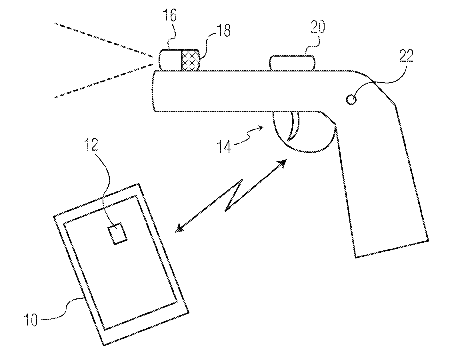 Evidence collecting and recording apparatus for a gun