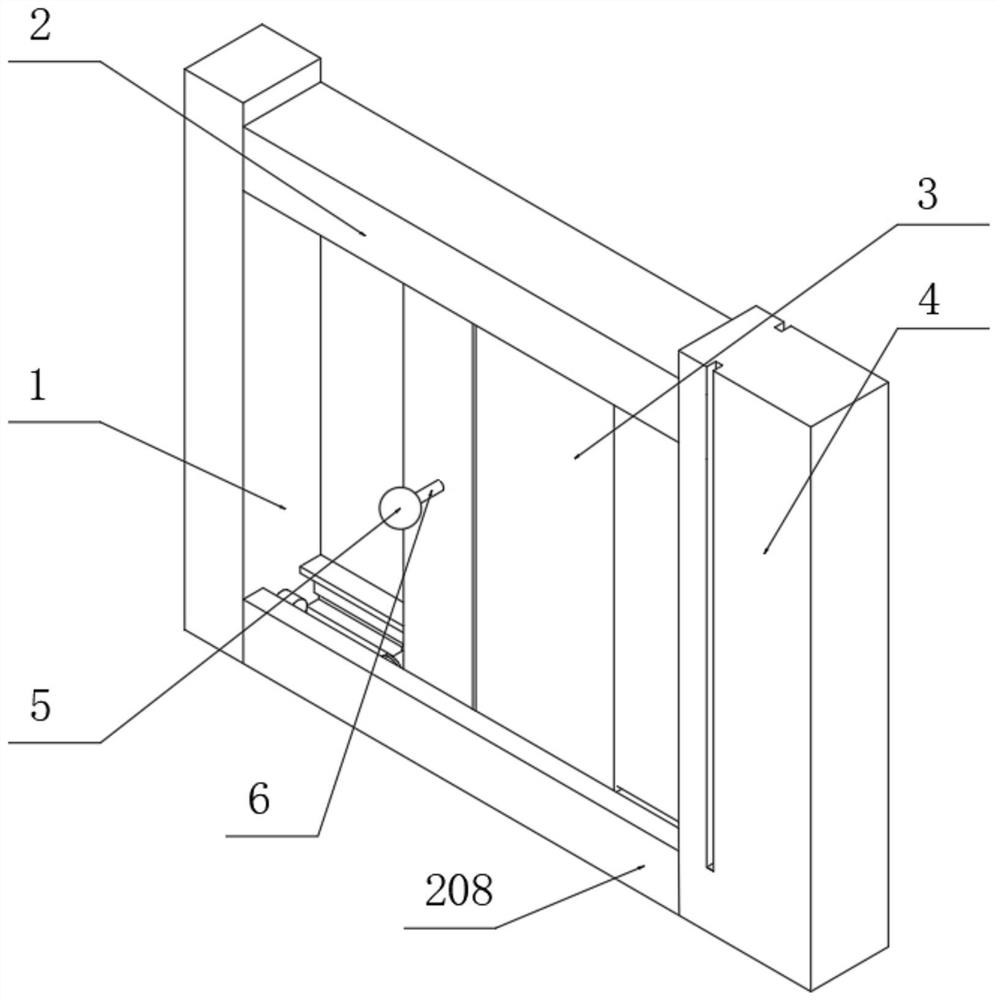 Environment-friendly wooden sliding door