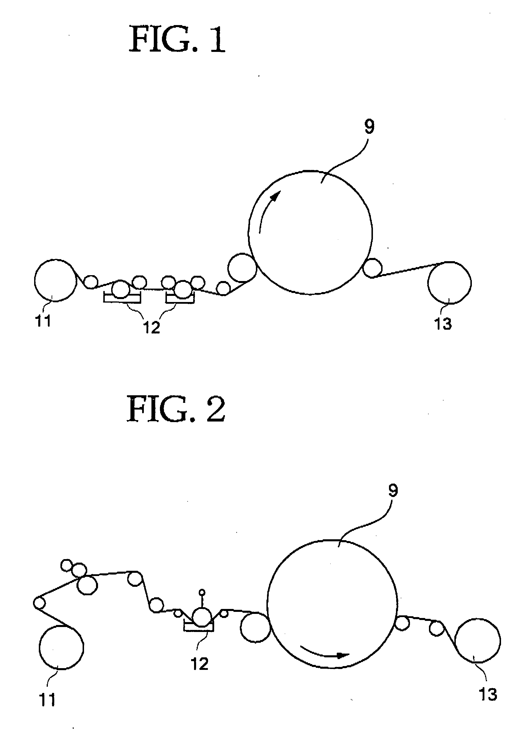Support for image-recording material and image-recording material