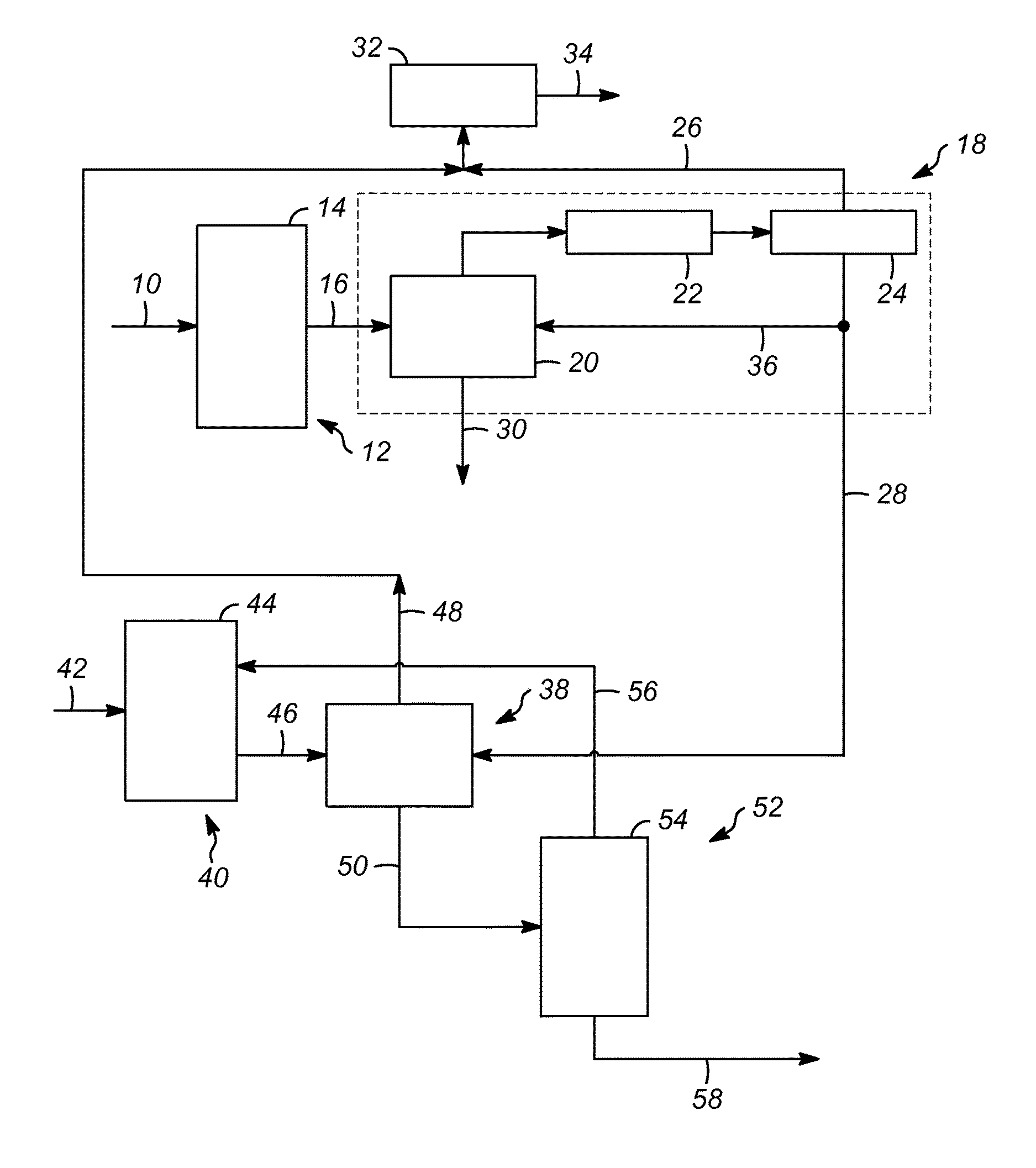 Process for the recovery of paraffins from an isomerization effluent