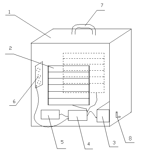 Portable charging device for general practice diagnosis and therapy instrument
