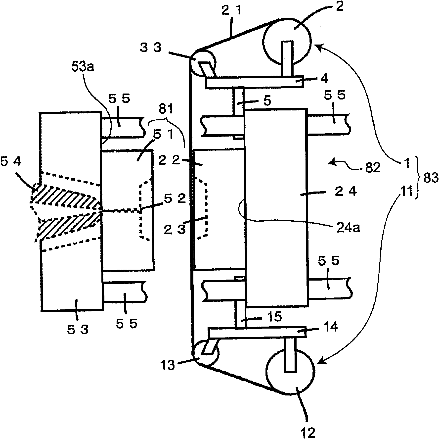 In-mold decorating apparatus and method for manufacturing in-mold decorated molded product