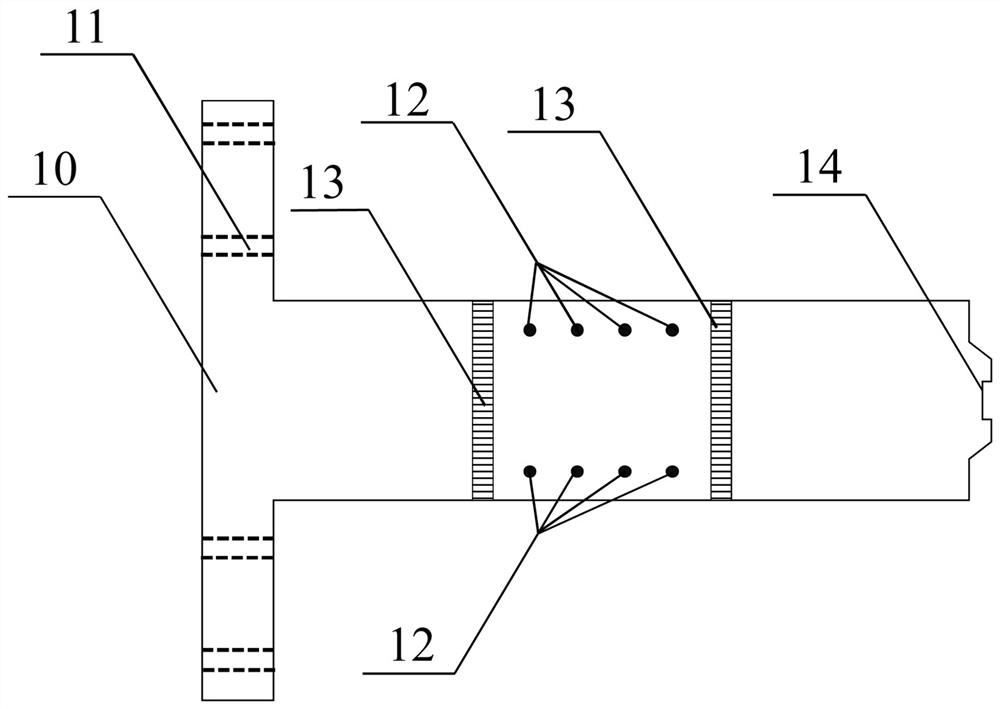 Assembly type prestress applying device for foundation pit steel supporting structure