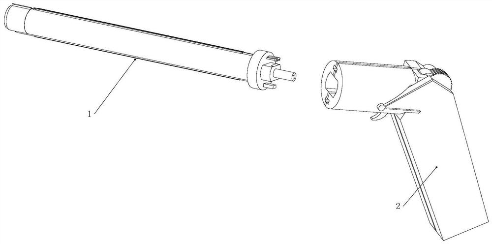 Single-hand thread tightening and breaking type haemorrhoids loop ligation device for anorectal department