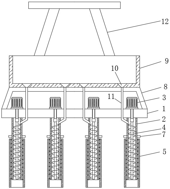 Raw material feeding device for rice seedling raising