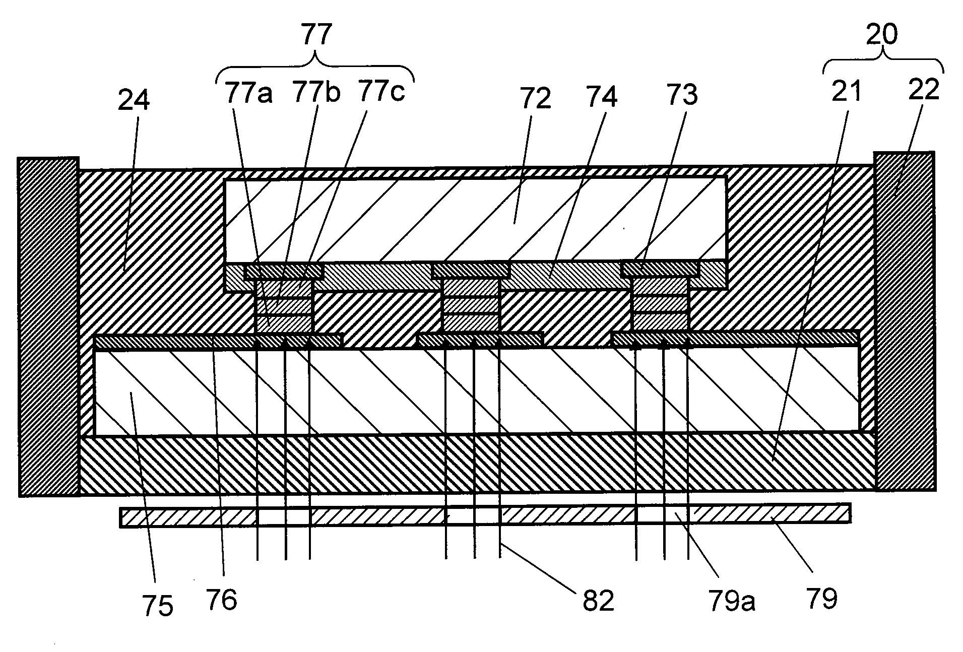 Electronic part mounting structure and its manufacturing method