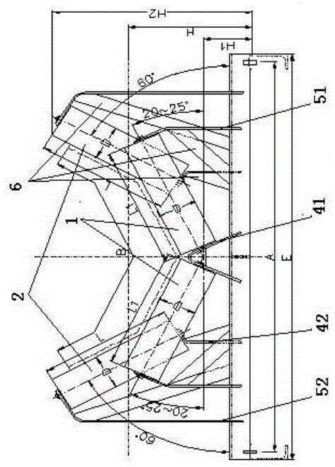 Groove angle-changeable supporting roller set achieving large inclination angle conveying