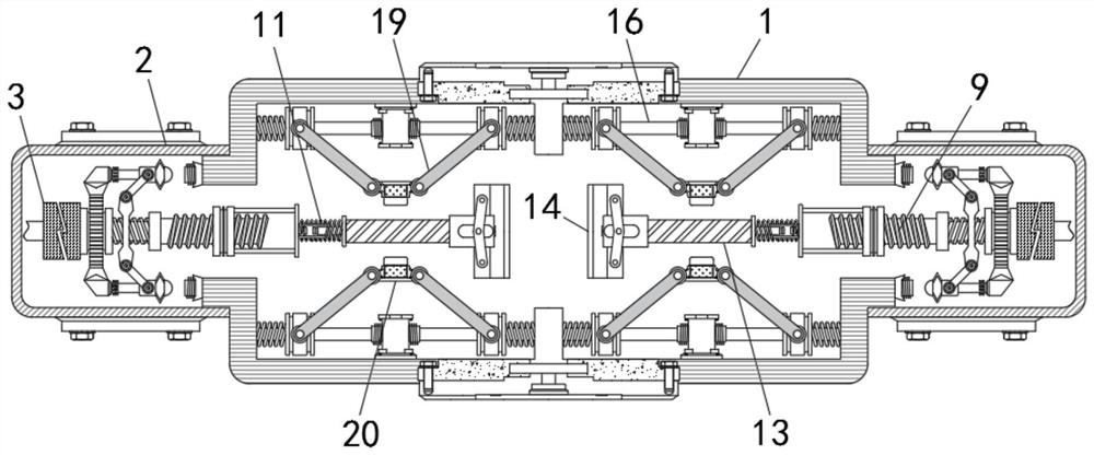 Clamping and fixing device for intelligently manufacturing electromechanical equipment