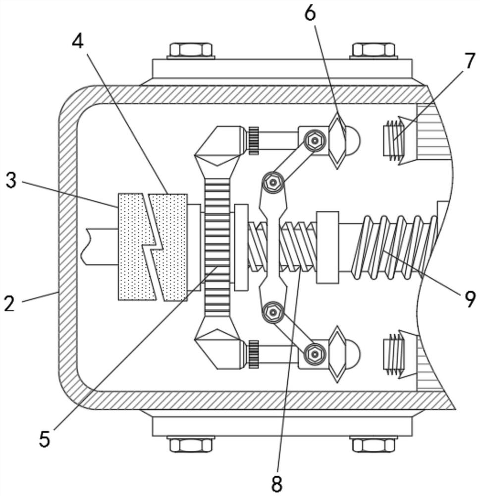 Clamping and fixing device for intelligently manufacturing electromechanical equipment