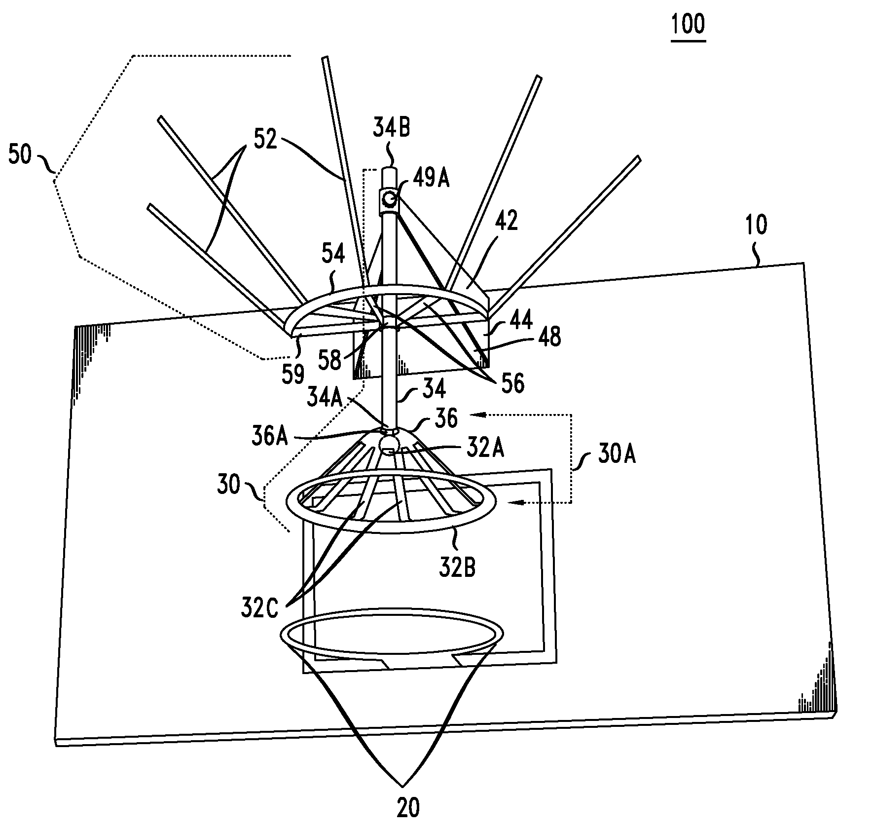 Basketball training device, system and method