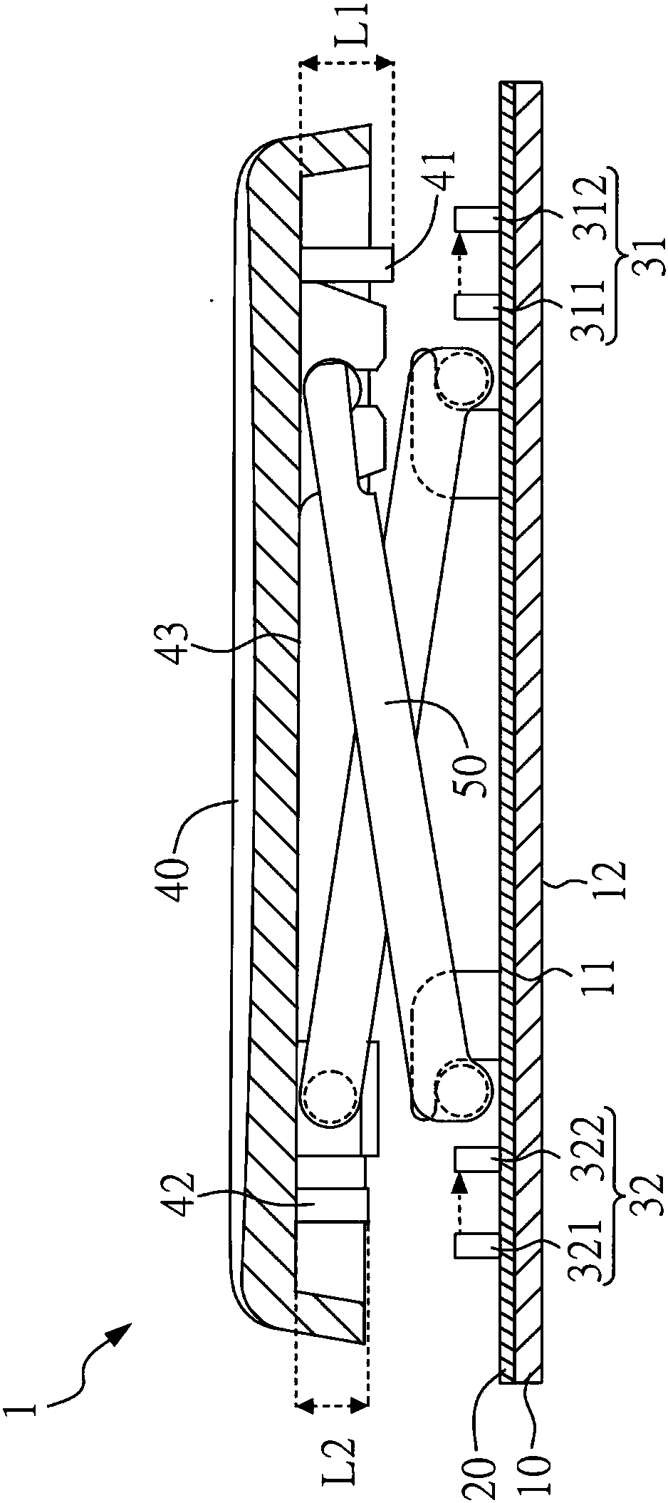 Button structure