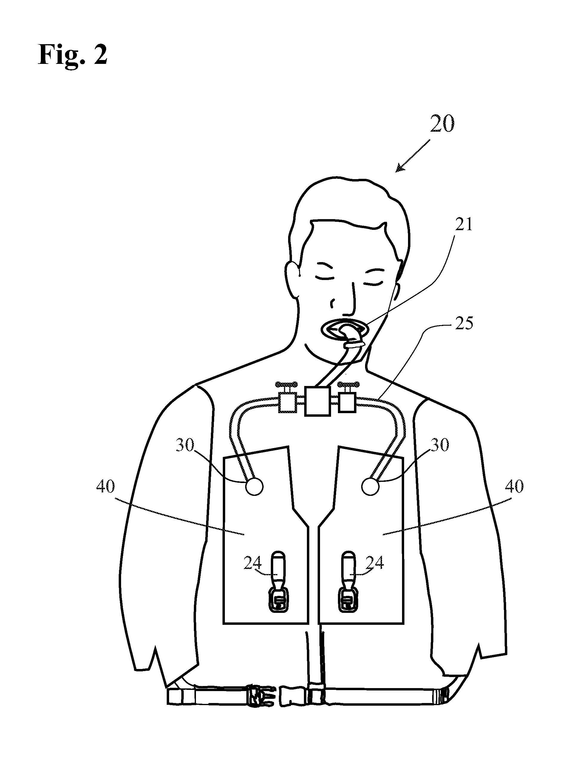 Safety vest floatation system with oxygen supply