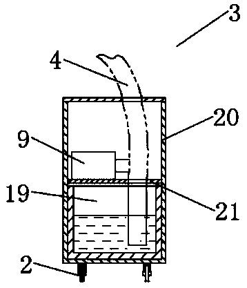 Improved governor meridian moxibustion smoke exhaust device