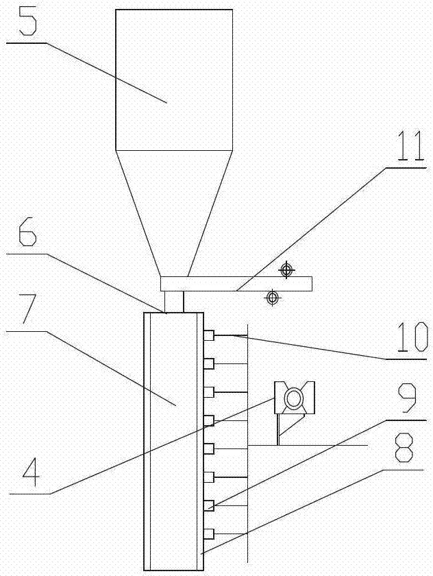 Lateral tamping device applicable to large-size coke furnace and lateral tamping method