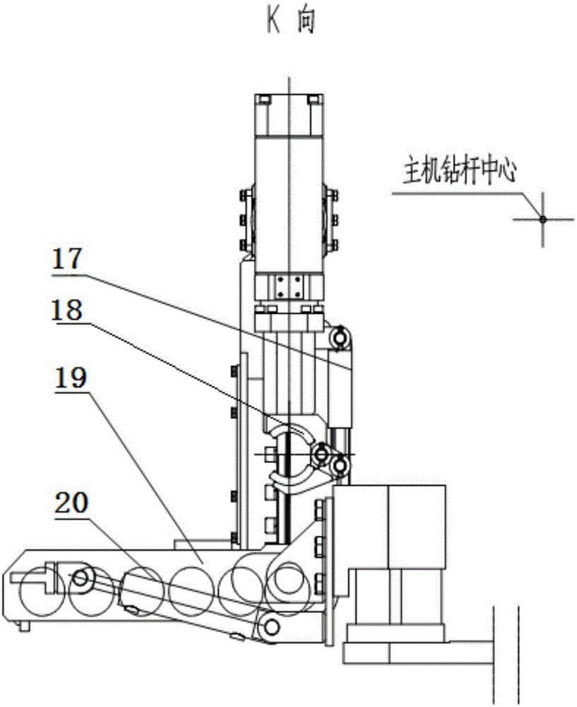 Drill pipe conveying device for coal mine drilling rig