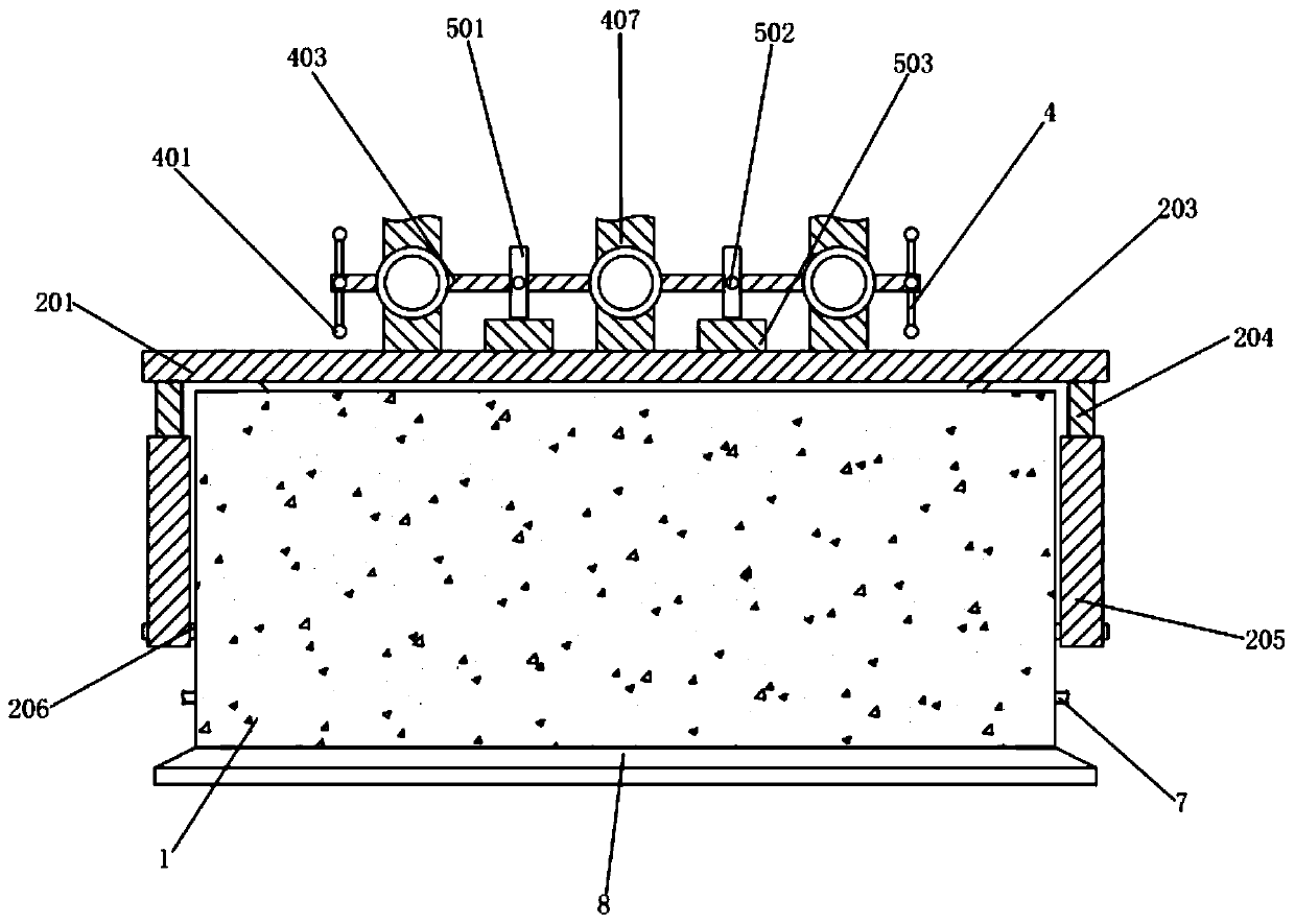 Contaminated soil remediation test device