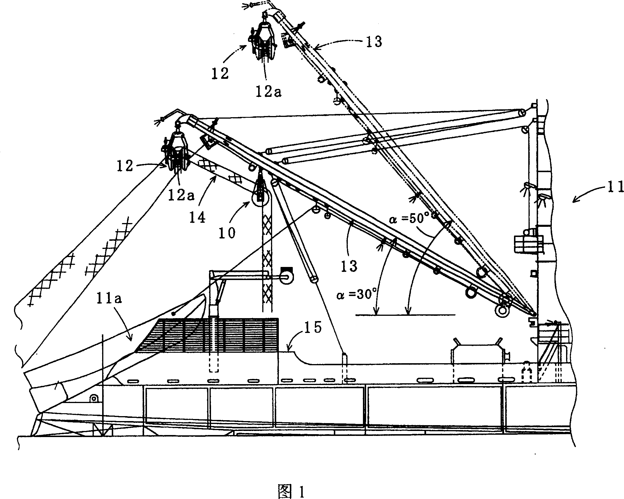 Hauling auxiliary drum device and hauling method