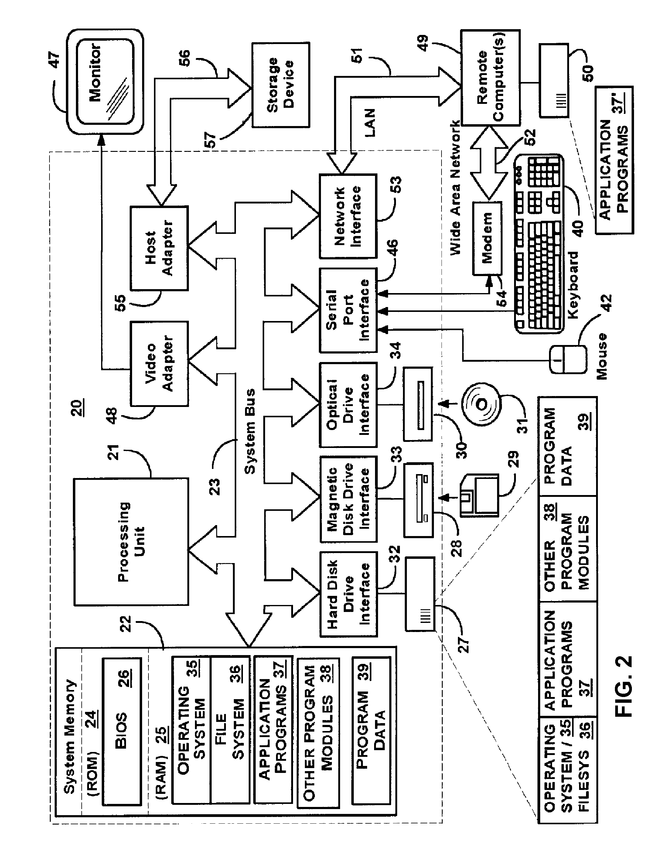Virtualization system with hypervisor embedded in bios or using extensible firmware interface