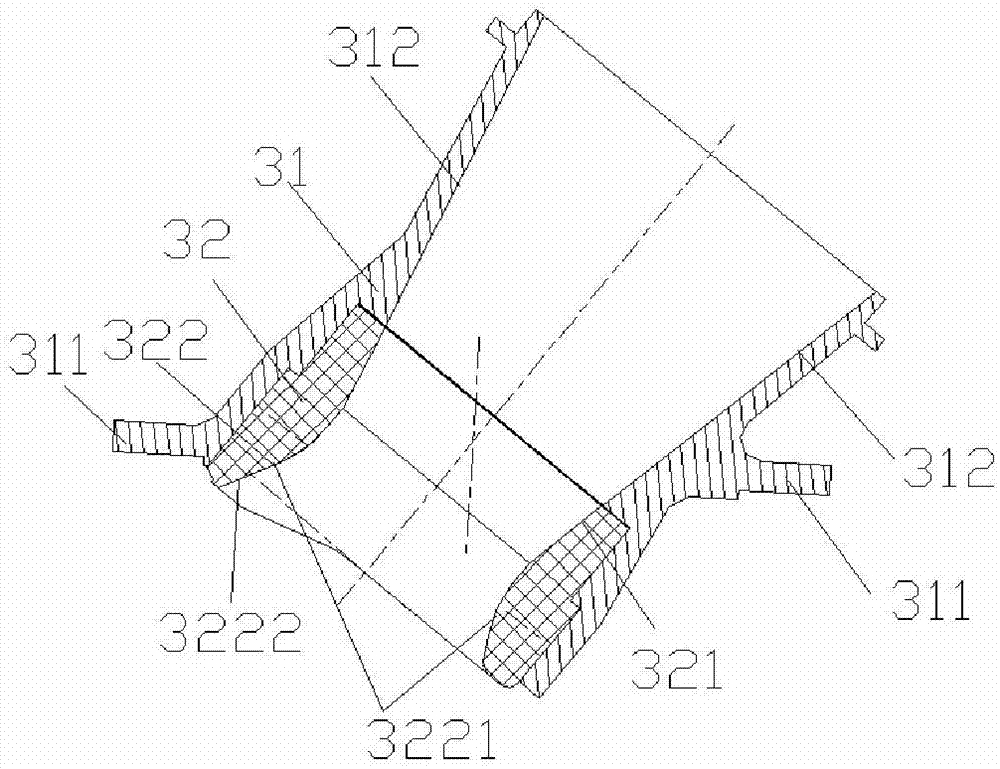 High property solid propellant rocket engine with laterally arranged nozzle