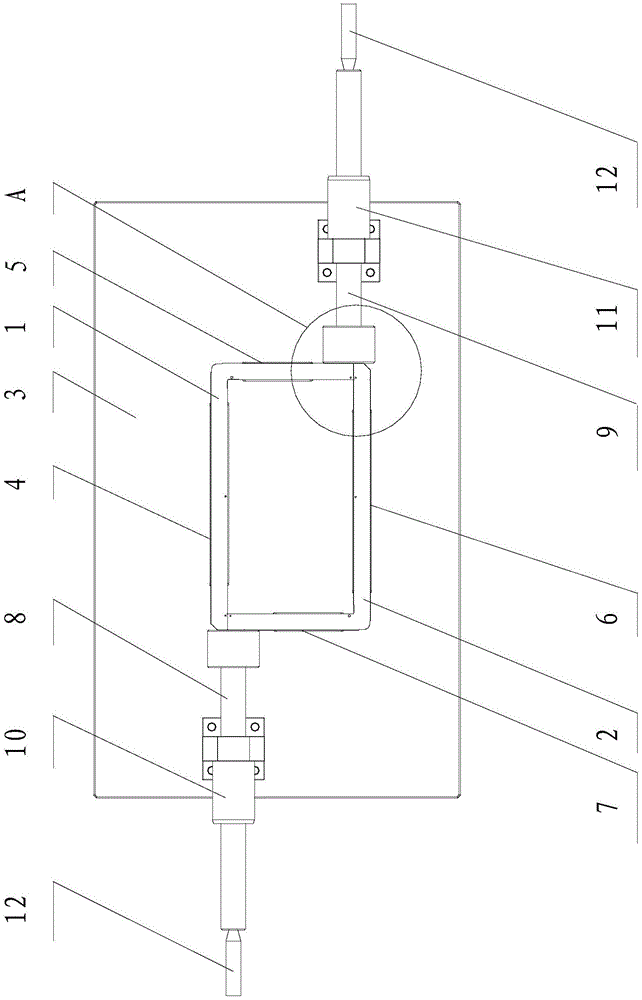 A laser tailor welding positioning device