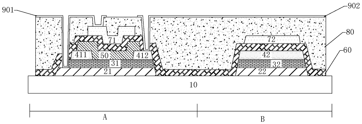 Preparation method of array substrate, array substrate and organic light-emitting display device