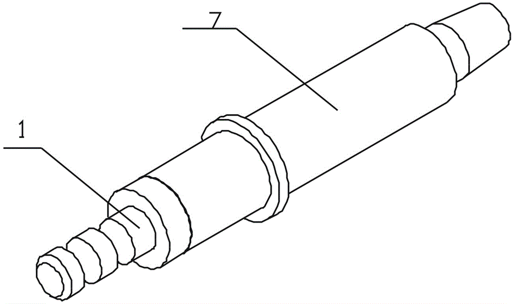 Model implanting nail with rubber jacket